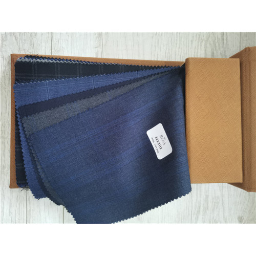Super 150's Cashmere Solid Check Fabric Book