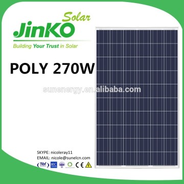 Jinko 270W solar panels with AR / Anti-Reflection glass