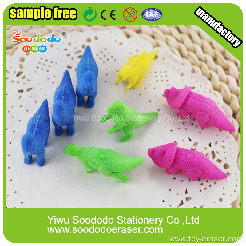 Animal Dinosaur Series Eraser Colorful Designs For Kids