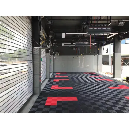 100% Durable Anti-Slip Interlocking Garage Floor Tiles: Modern PVC for Indoor Workshops and Outdoor Use