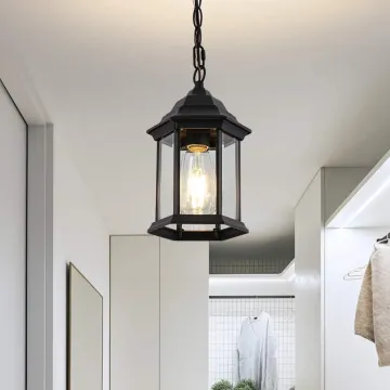 Waterproof Aluminum Pendant Industrial Style Outdoor Light for Garden Yard