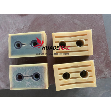 Good quality and long lifetime rubber pads for plastic pipe haul off