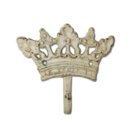 Cream crown-shaped wall hook