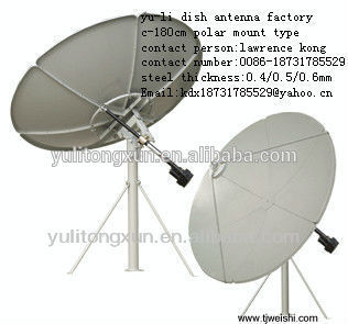 C band 135cm ground mount satellite dish antenna high quality