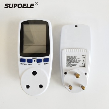 South Africa AC 230V Multi-Function Digital LCD Display Watt Meter Energy Meter