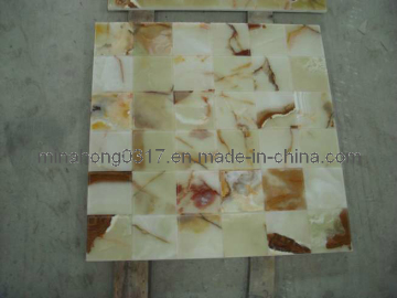 White and Yellow Onyx Tiles/ Mosaic/ Medallion Pattern for Building
