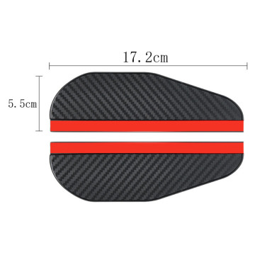 2-Piece Thickened Carbon Fiber Texture Rear Window Visors: Protecting Your Car's Rearview with Style