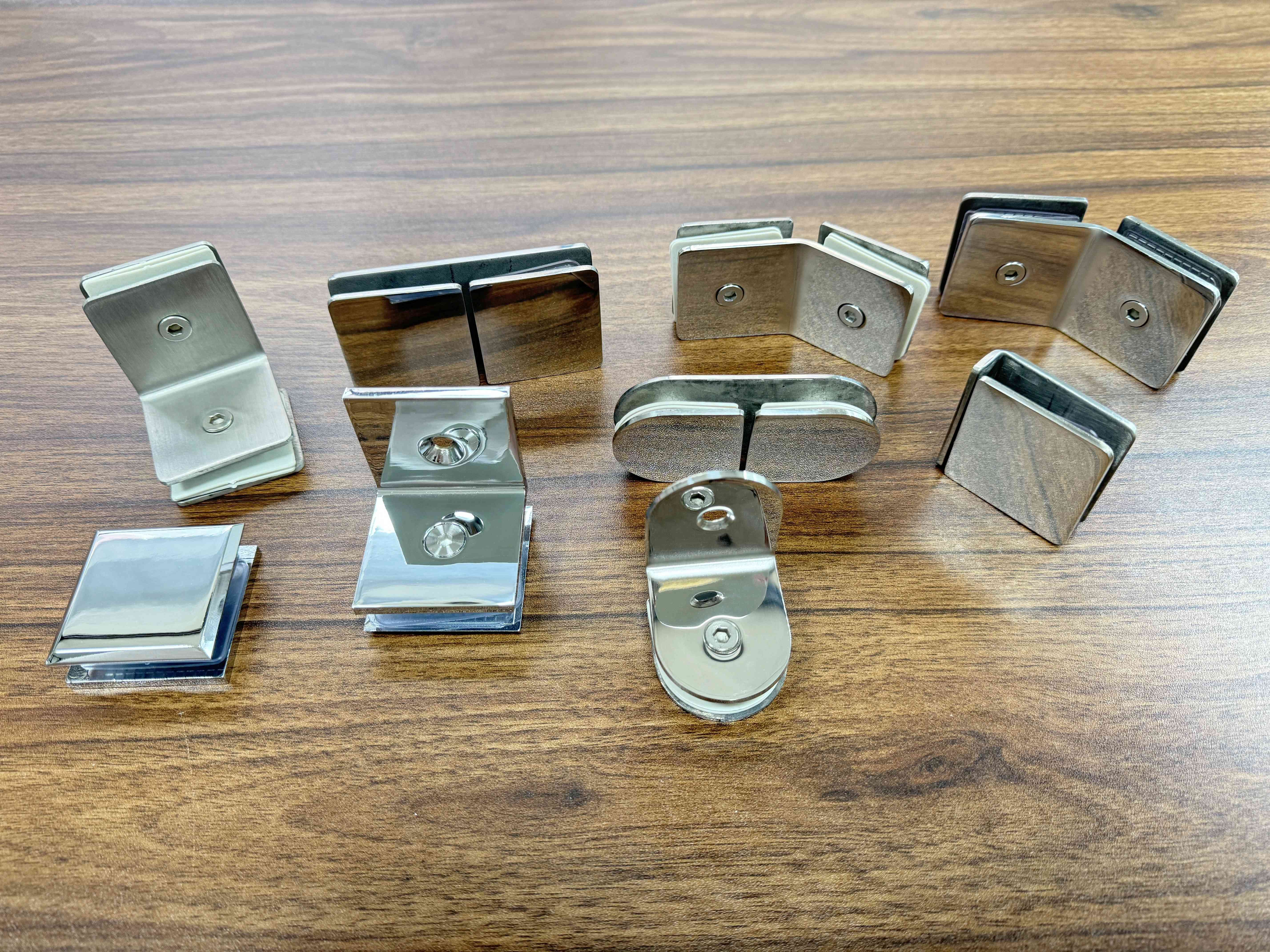 glass hinge glass clamp