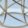 Mesa lateral redonda clássica de aço inoxidável de estilo americano