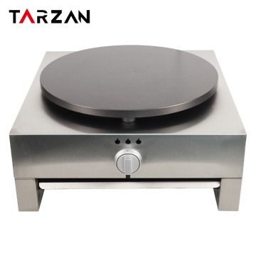 Professional Gas Crepe Maker: Non-Stick Single-Head Machine with Wooden Spreader