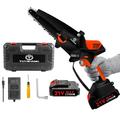 Cordless Electric Garden Chain Saws and Wood Cutters