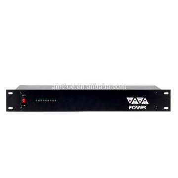 مجلس الوزراء السلطة 12V رف جبل امدادات الطاقة 9 قناة 10amps ، ANQISHUN ZTP1210-09P-1.5U
