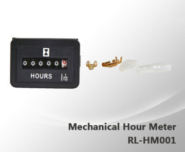 Machinal Hour Meter for Engine Use on Gasoline Engine, Diesel Generators, Electronic Motors. Non-Resettable.