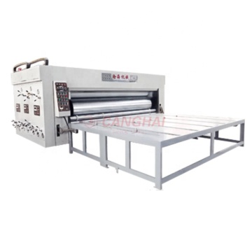 Chain feeder flexo printer slotter die cutting machine