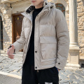 Casual warm outdoor down jacket for men