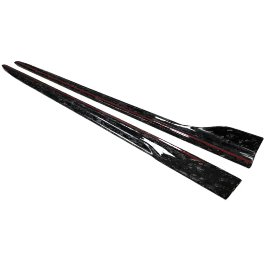 A pair of forged carbon fiber side skirts for B F98 X4M F97 X3M body kit front bumper edge rear diffuser rear spoiler