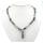 Hematite Bottle Pendant Neckace con chip de amatista