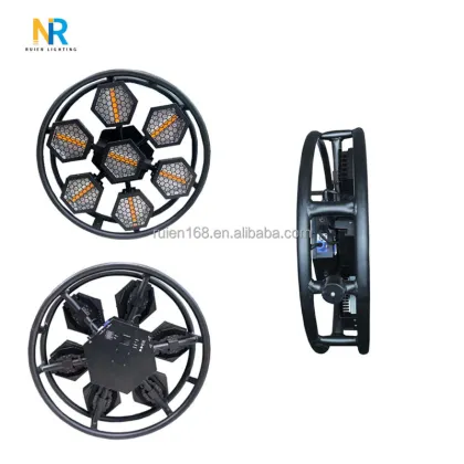 Stage 7pcs LED RGB Pixel Vintage Light with Control Flash Function