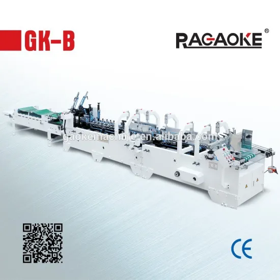 GK-780B Automatic Paper Cardboard box Folding Gluing Machine