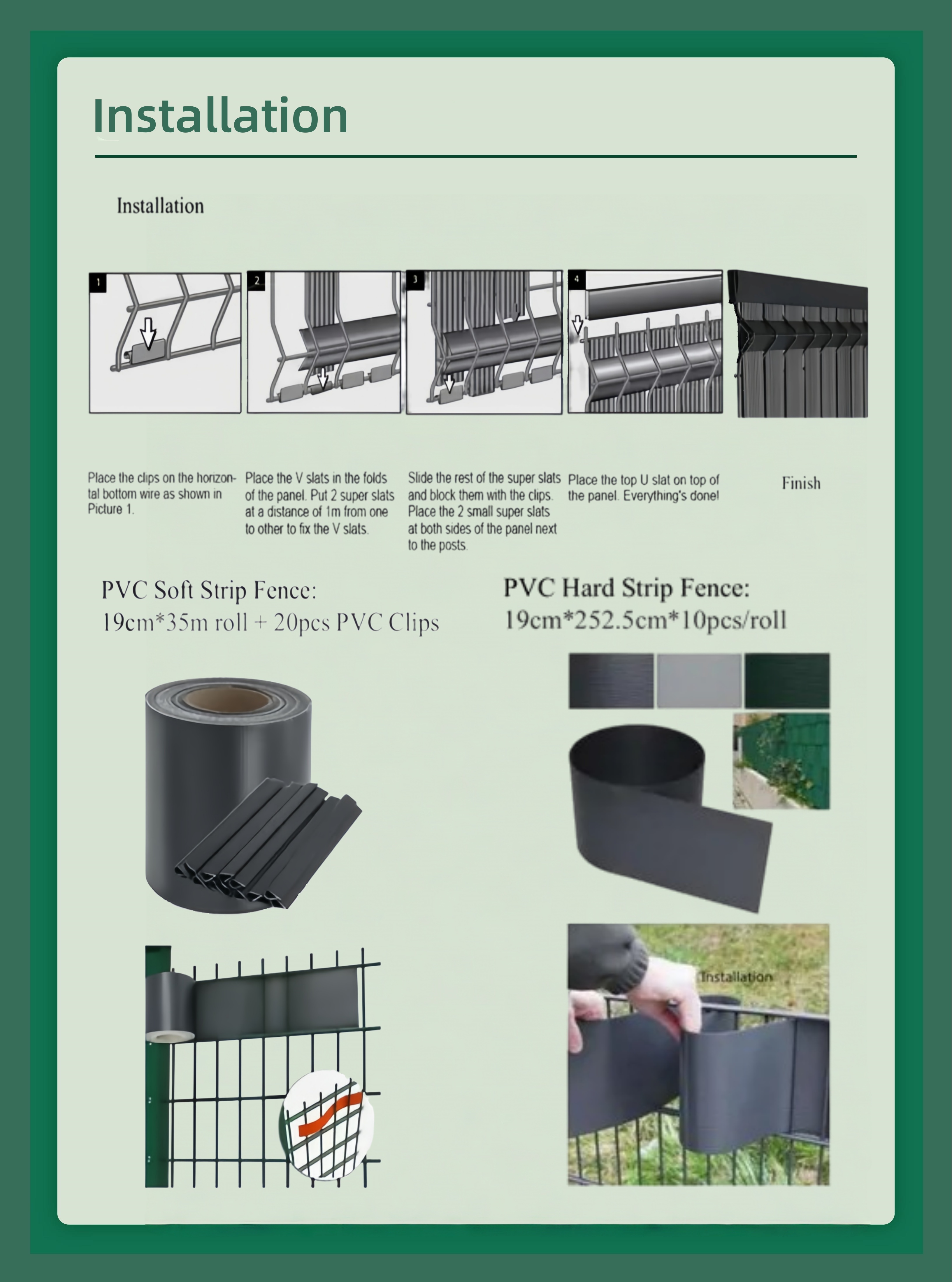 Privacy Perimeter Fence installation