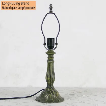 LongHuiJing Tiffany Style Lotus Lamp Holder