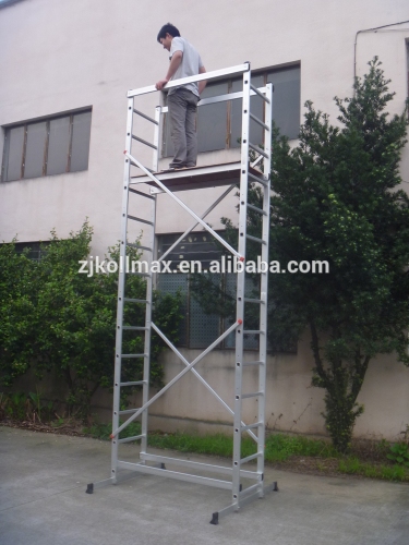 big aluminum scaffolding ladder with EN131