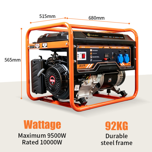 Generador de gasolina AVR de 9,5 kW con salida de voltaje estable