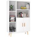 White House Bookcase With Door