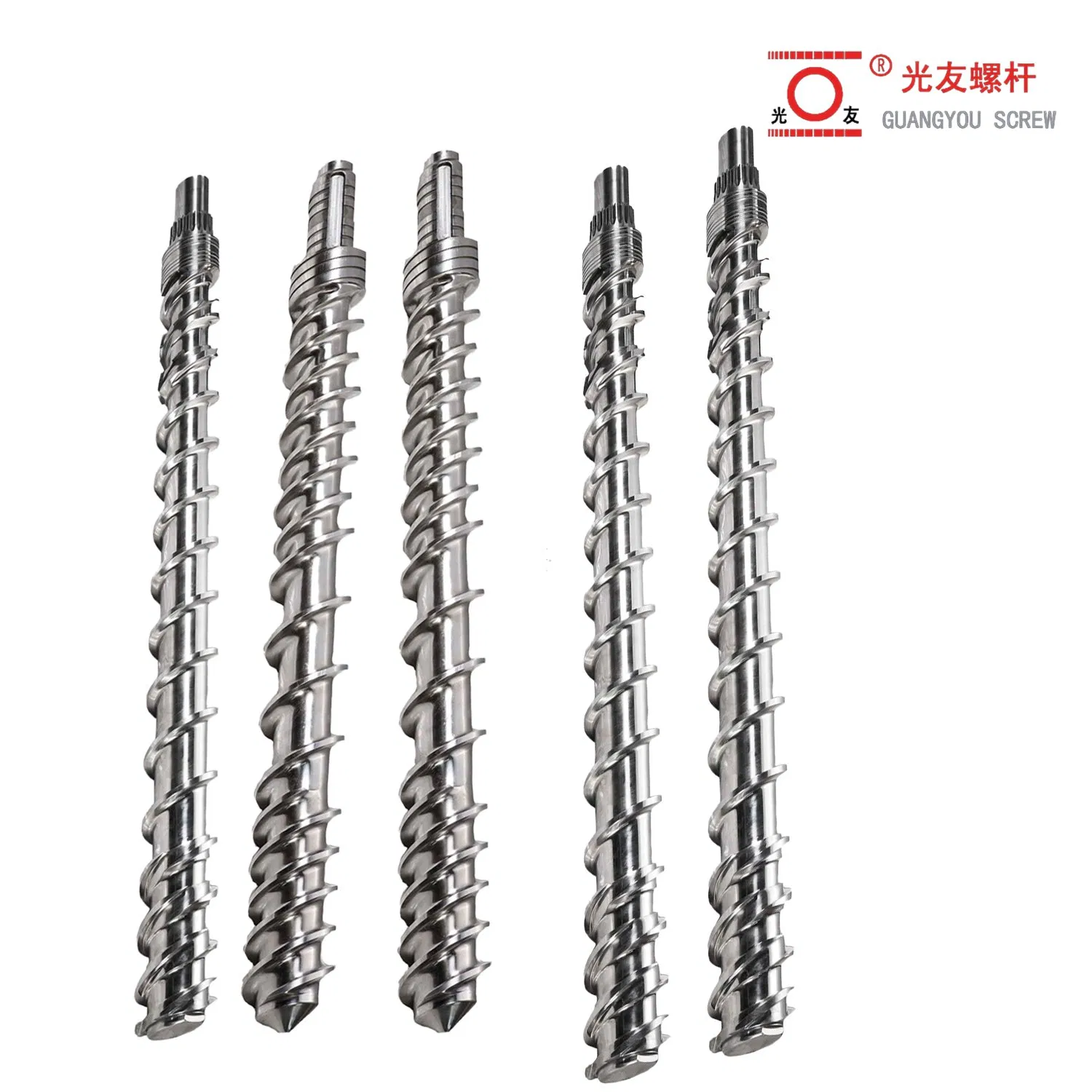 Chrome plated injection/extrusion screw at silindro