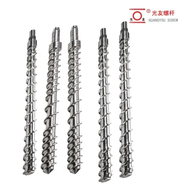 Chrome plated injection/extrusion screw at silindro