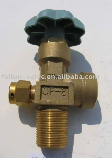 QF-6 Brass Oxygen Cylinder Flap Type Valve