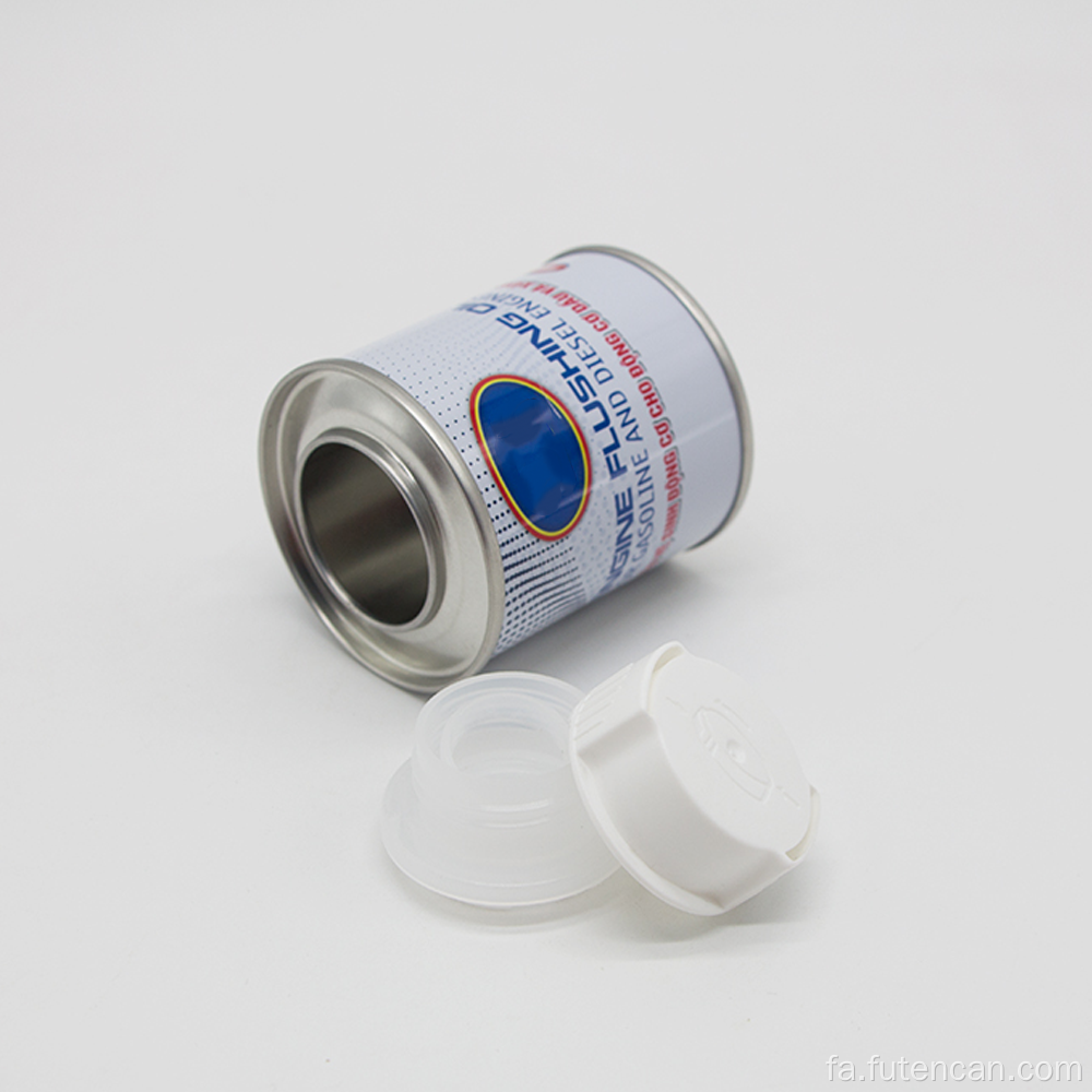 قوطی قلع افزودنی سوخت خالی