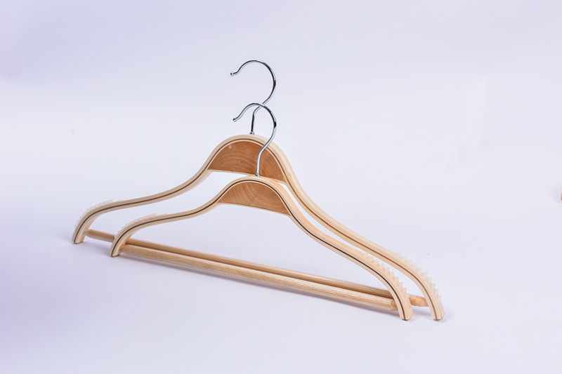 Natural Laminated Wooden Clothes Hanger