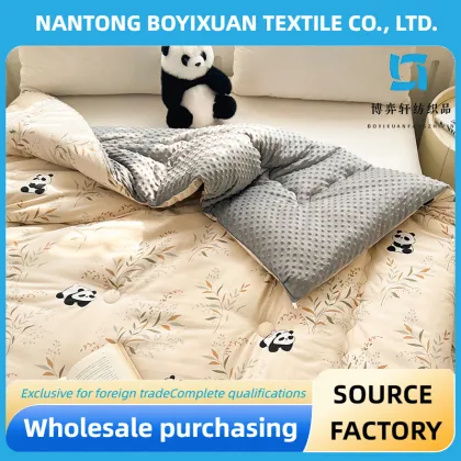 Adorable Panda Panpan Doudou Quilt for Baby