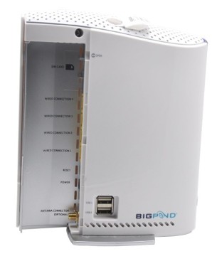 BIGPOND 3G21WB HSPA router, 3G router, wireless router, HSPA modem  Tri-band HSPA+/UMTS (850 / 1900 / 2100 Mhz)