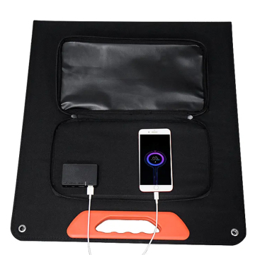 Portable Single Crystal Solar Folding Bag for Outdoor Power Charging