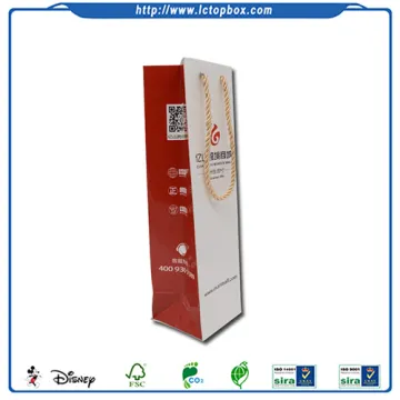 Wine paper gift bag