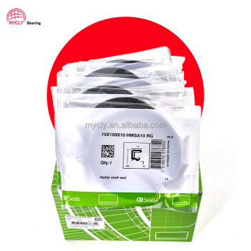 Nitrile Rubber NBR Double Lip Oil Seal 75X100X10 HMSA10 RG/V CR Seals