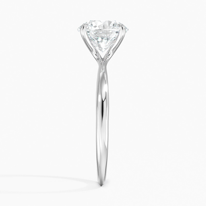 แหวนหมั้นเพชรกลม Lab 3 กะรัตที่หรูหรา