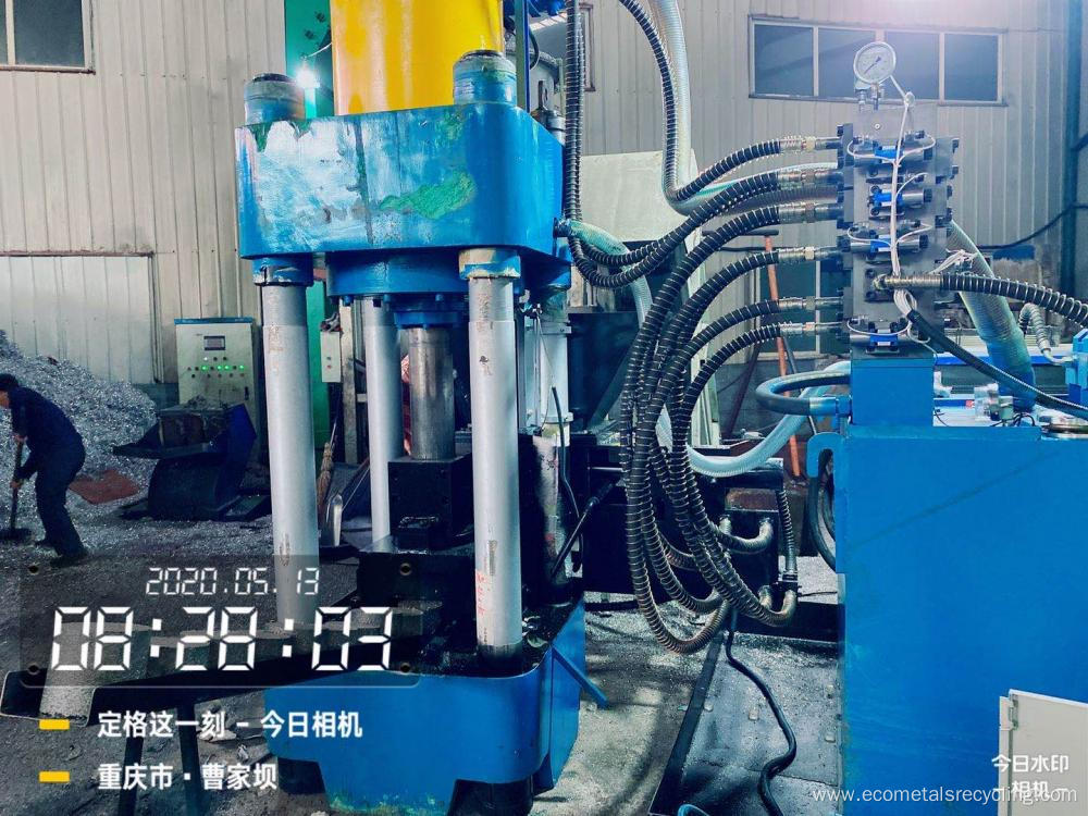 Cubic Block Aluminum Crumbs Briquetting Machine