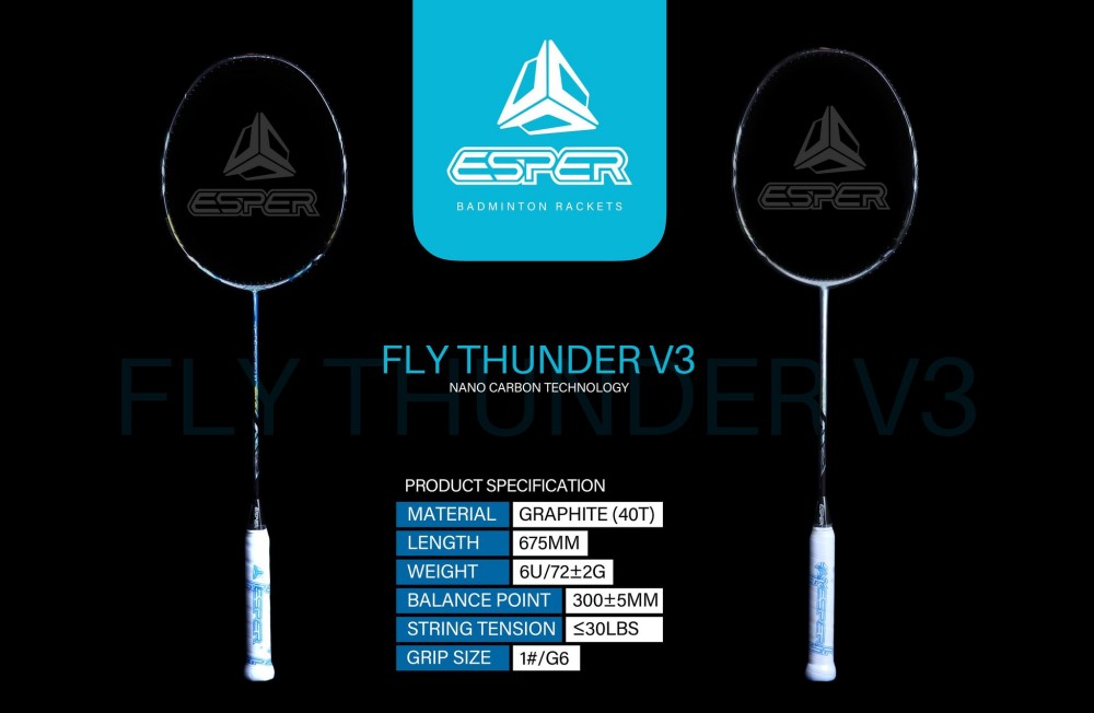 6U Ultra Light Woven Carbon Badminton Racket