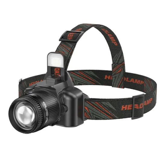 U8 Rechargeable LED Headlamp: Brightest Camera-Shape Headlight with Rotating Zoom