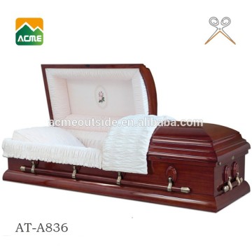 AT-A836 made in china good quality plastic coffins and caskets