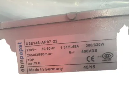 Germany ZIEHL-ABEGG D2E146 and D2D146 Cabinet Cooling Fans