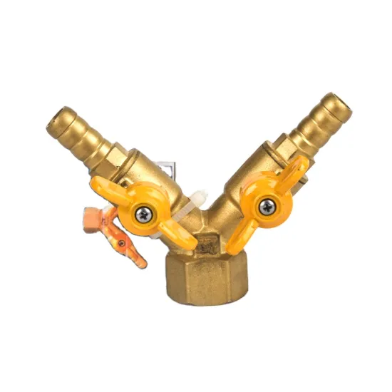 Good Quality  two -way type Gas Brass Valve 1/2 inch female bsp thread gas valve