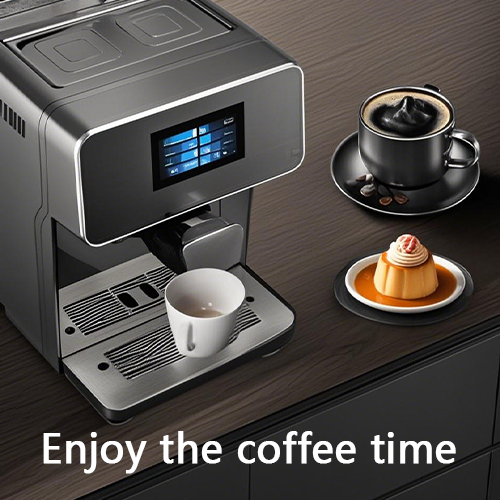 A10 Touchscreen All-in-One Coffee Machine: Auto-grinds Espresso & Americano, Ideal for Home & Commercial Use