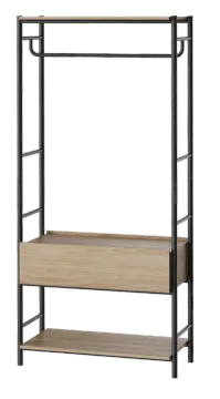 Nubia Open Wardrobe With Hanging Rod