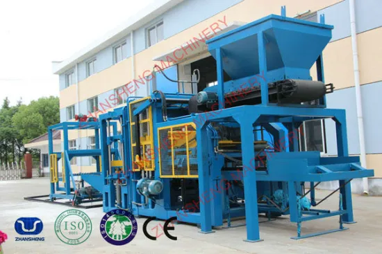 ZS-QT4-15 pavers molding machine plant