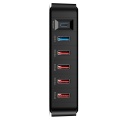 Carregador de telefone USB PD &amp; QC3.0 6 portas 86 W