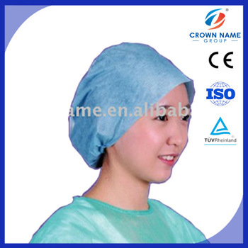 disposable Spunlace surgical medical cap with elastic